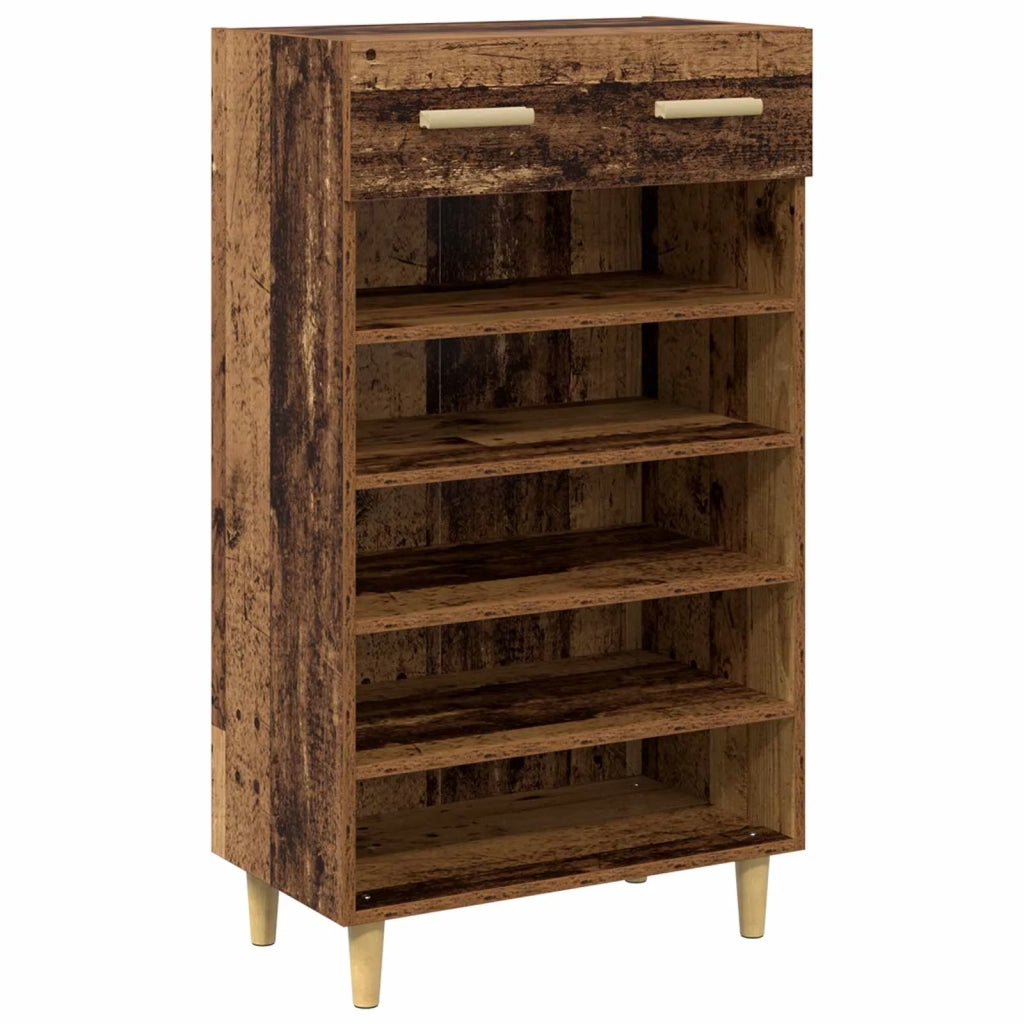 Mobile per scarpe con cassetto Legno vecchio 60 x 35 x 105 cm 8004210