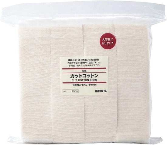 Dischi di pulizia per viso 60x50 mm - 180 pezzi - Cotone morbido non sbiancato