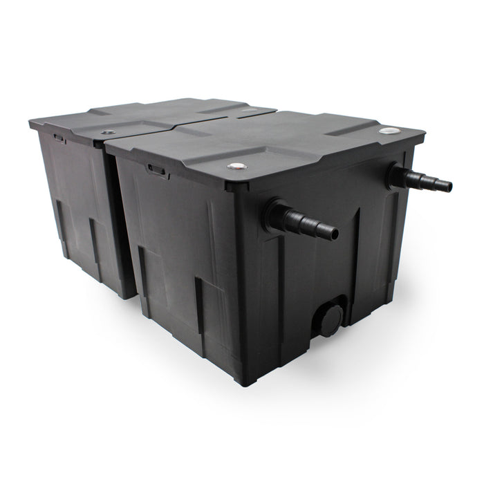 Set Filtro 60.000l Chiarificatore laghetto 72W Pompa NEO8000 70W Tubo 25m