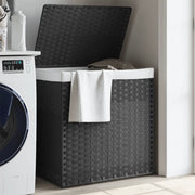Cesto Portabiancheria 2 Sezioni Grigio 53x35x57 cm Polyrattancod mxl 133373