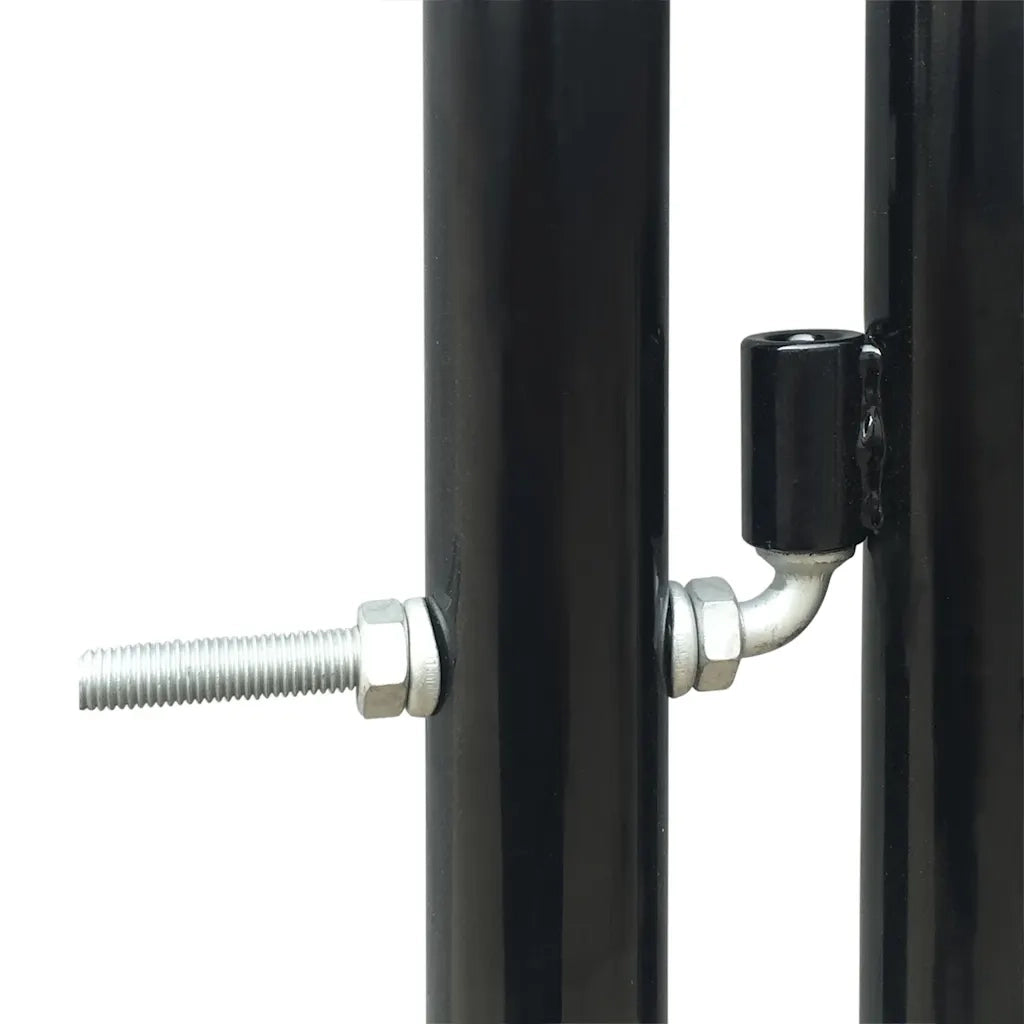 Cancello per Recinzione a una Porta Nero 100x125 cm CFW5907183