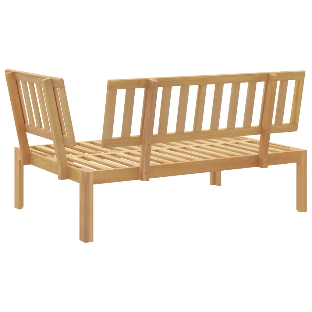 Divano Angolare da Giardino-Sofa da Giardino-Divanetto da esterno Pallet in Legno Massello di Acacia 689342