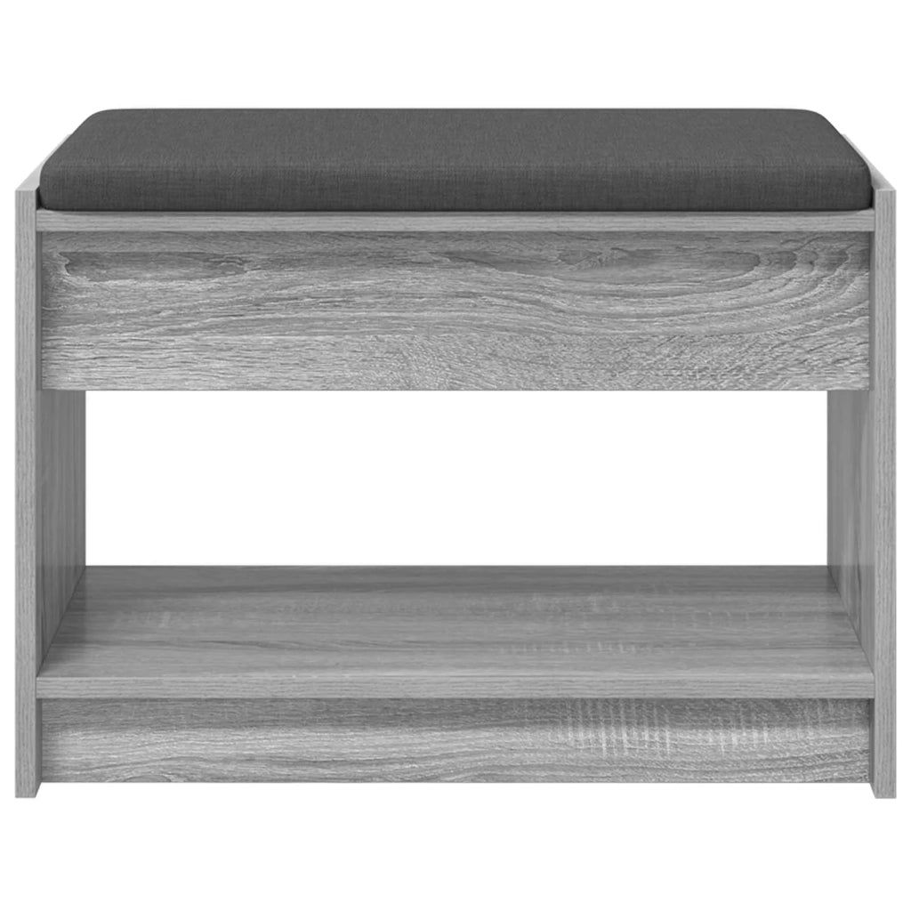 Panca per ingresso Sonoma grigia 63 x 38 x 45 cm 891573