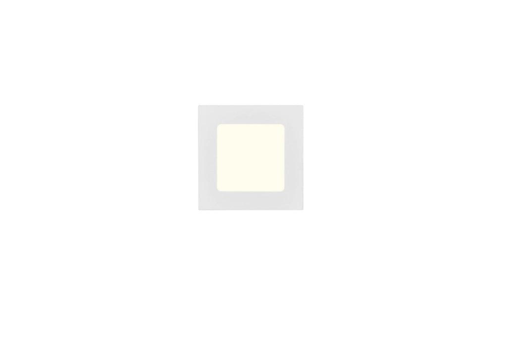 Plafoniera incasso LED 4W bianca quadrata KIBO Trio