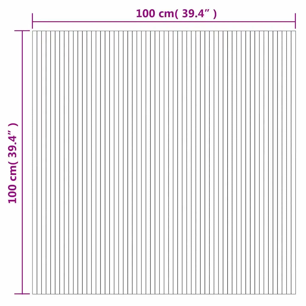Tappeto Rettangolare Marrone 100x100 cm in BambÃ¹