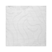 Tappeto da salotto jacquard 160 x 160 cm a pelo corto bianco sporco Stile Moderno
