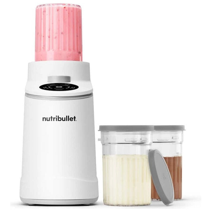 NutriBullet NBD0503W Chill Gelatiera 5 programmi 3 cestelli 450 ml 500 W tecnologia 360DoubleCream colore Bianco
