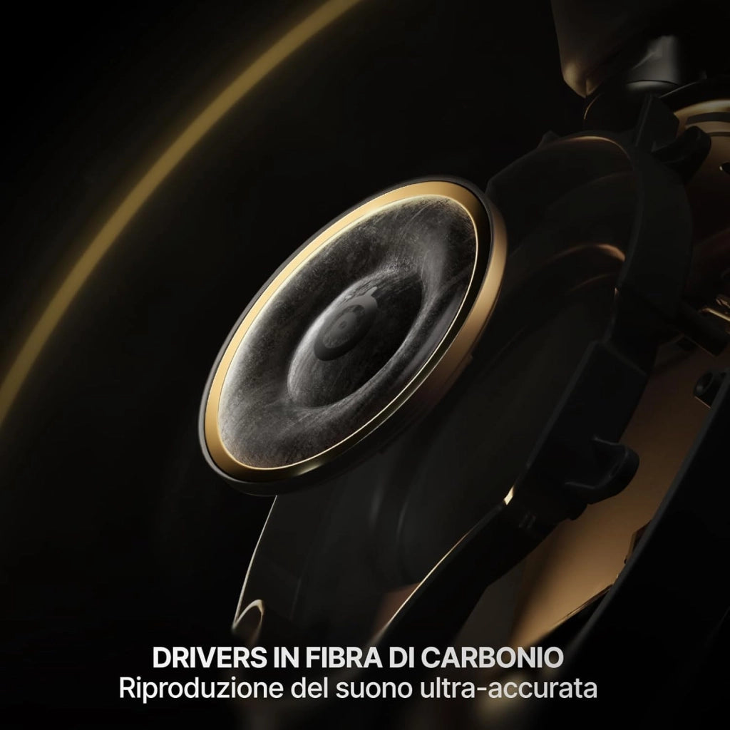 Arctis Nova Elite - Cuffie da gaming wireless - 96kHz/24bit - Speaker in fibra di carbonio - ANC - Eliminaz. rumore con IA - App - 2,4GHz + BT - Multisource; OmniPlay PC+PS+Xbox - Nero