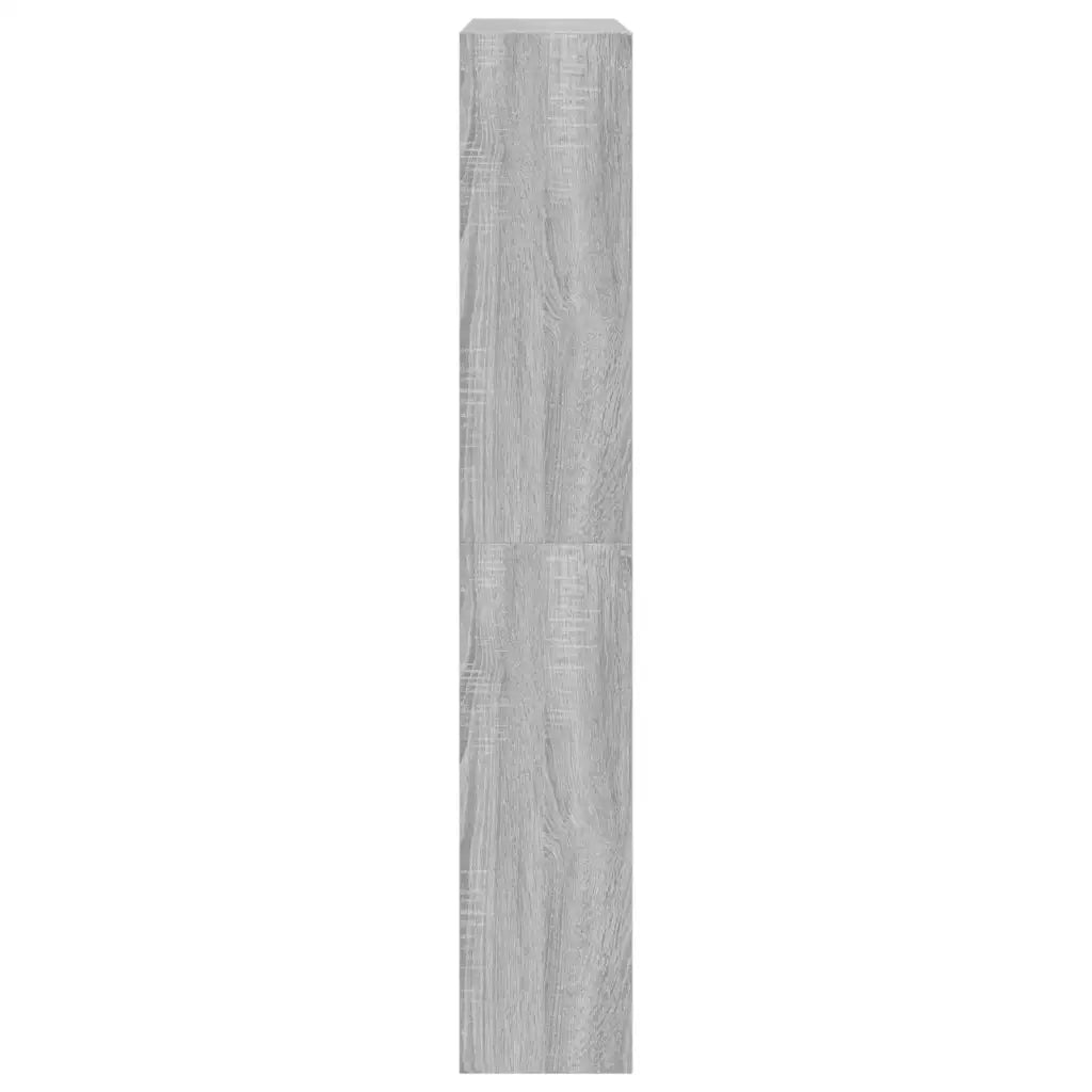 Scarpiera-Scaffale per scarpe Grigio Sonoma 80x21x125,5 cm in Legno Multistrato