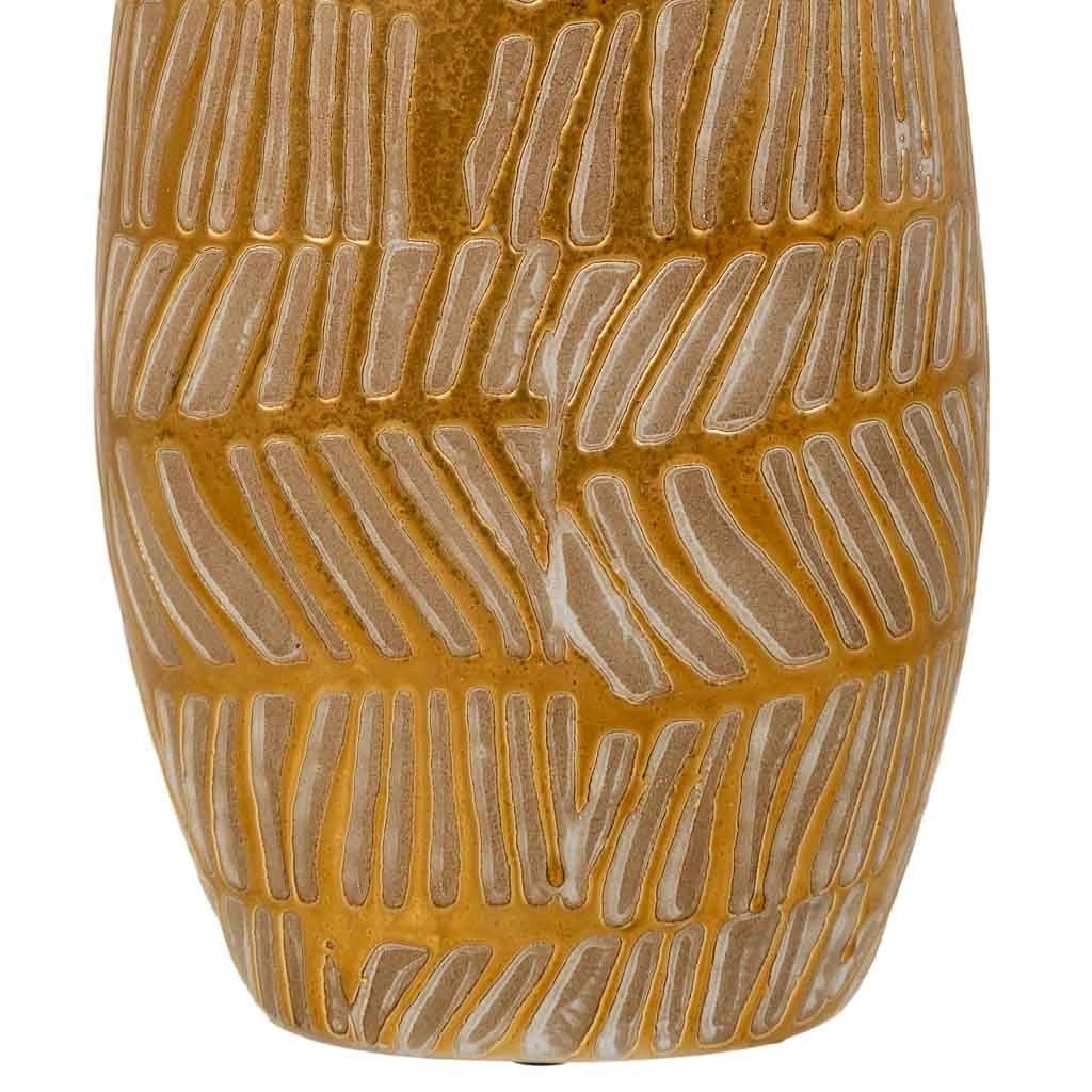 Vaso in ceramica dorata 12x7x35h