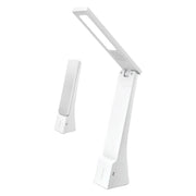 1pz lampada da tavolo ricaricabile a led 4 watt - colore bianco/argento cod:ferx.8121630nlm