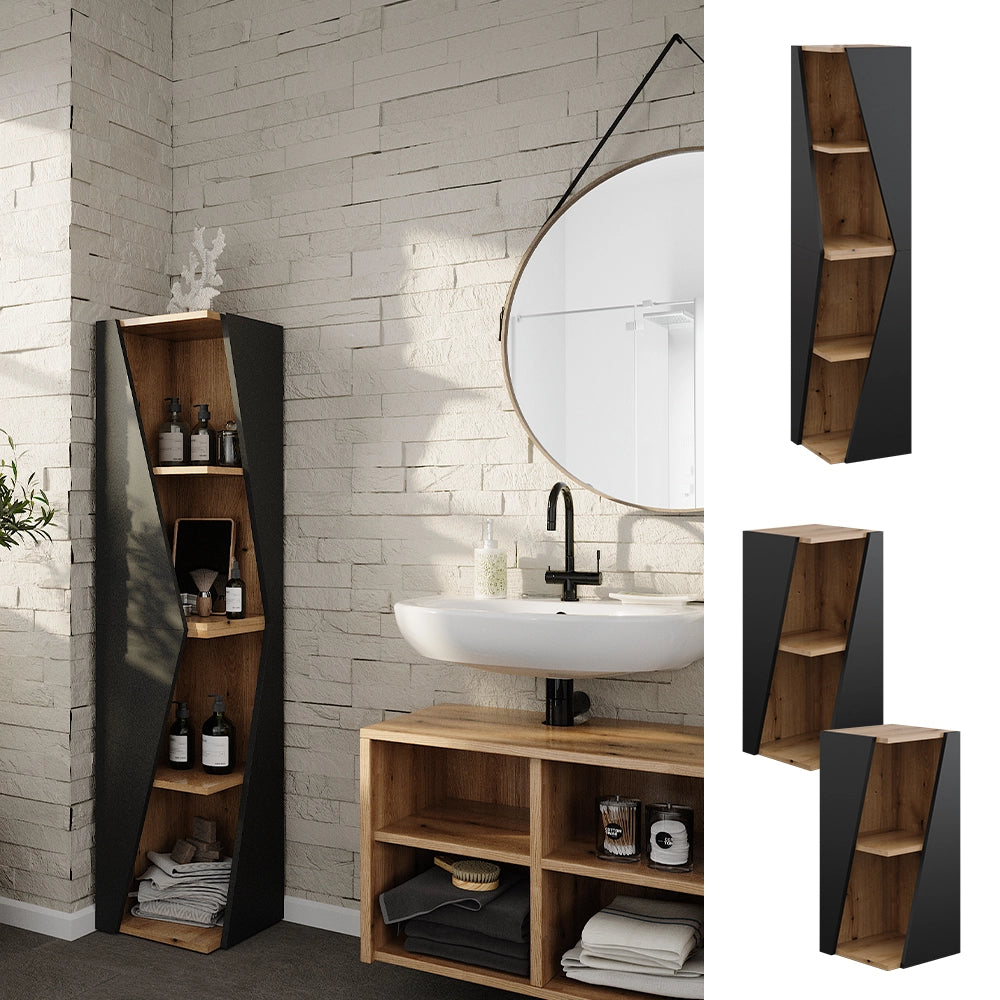 Armadio per il bagno Benno Antracite 31.6 x 70.5 cm con 3 ripiani Vicco