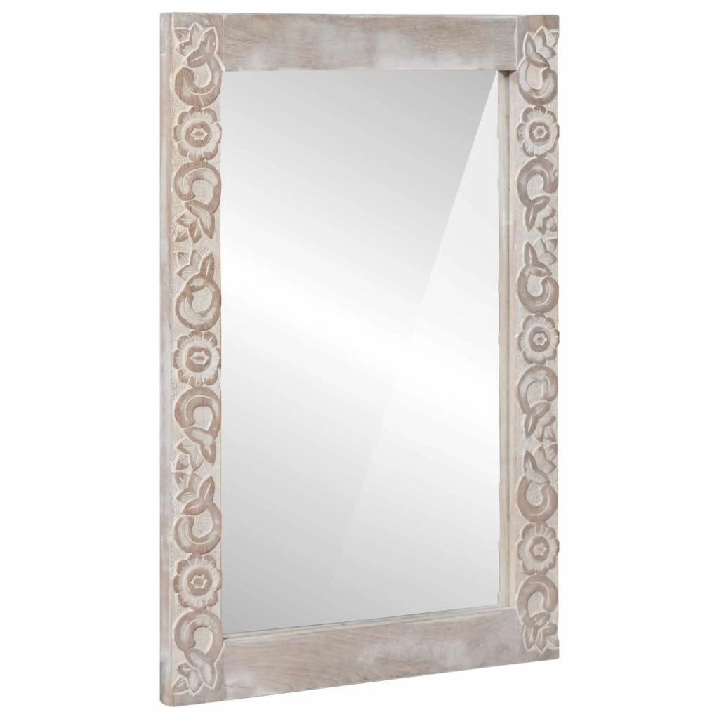 Set di mobili per il bagno 5 pcs Bianco Legno di mango massello