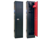 ARMADIO PORTAFUCILI CON TESORETTO- - mm.315x205x1380h. 5 posti peso kg.29 - 1 pezzi QUALITY