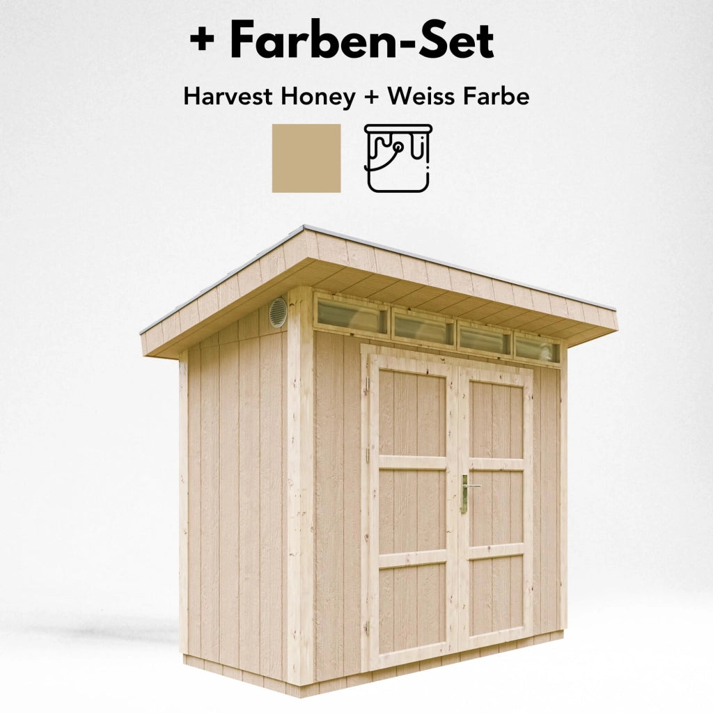 Casetta da Giardino di QUALIT? PREMIUM 3m?²-L161xW294cm - TIMBELA M901A-HARVEST HONEY