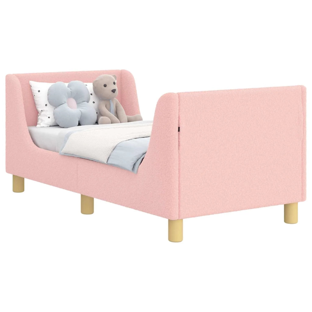 Struttura letto per bambini con testata Rosa 70 x 140 cm