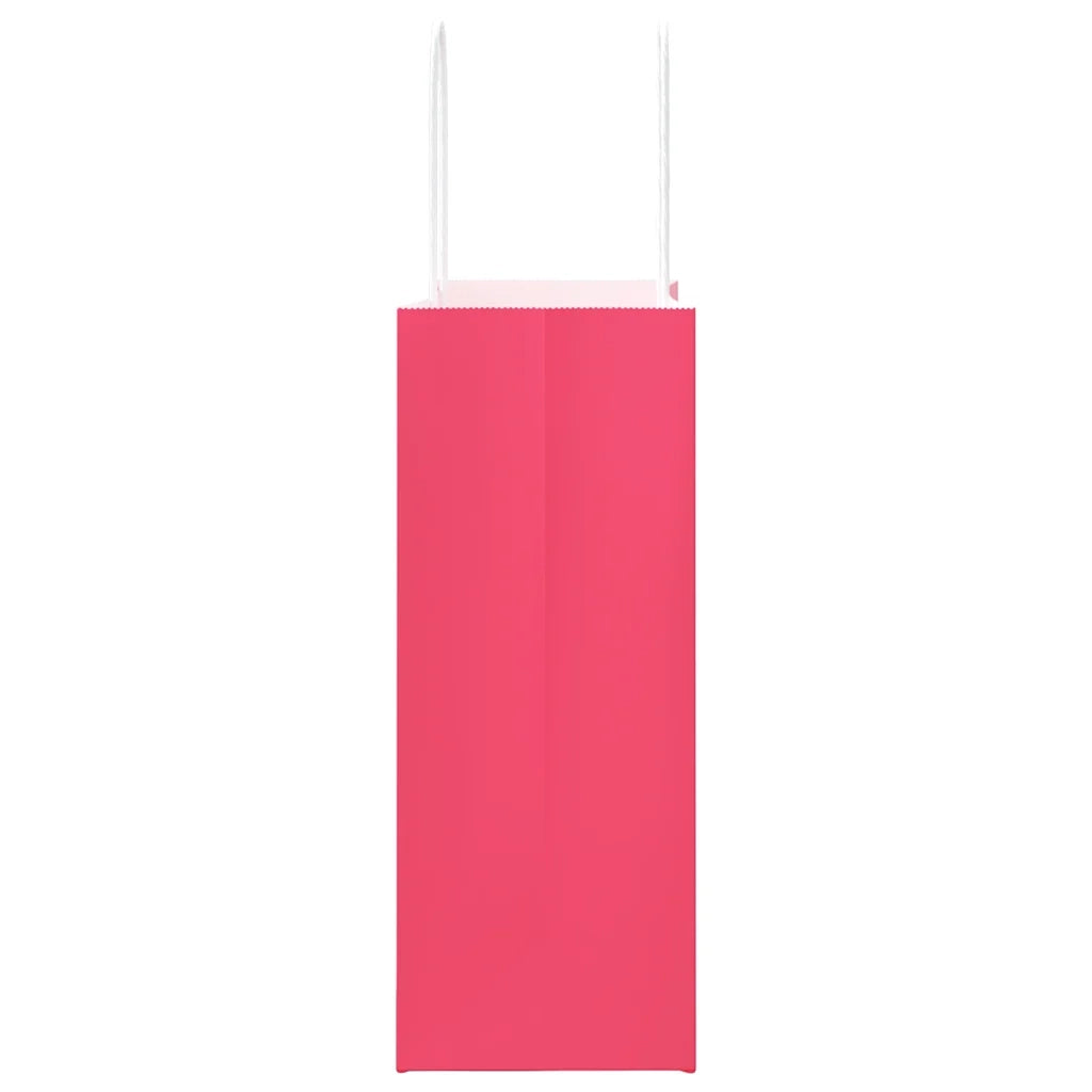 Sacchetti di Carta 50 pz con Manici Rosa 21x11x28 cm CFW1268103