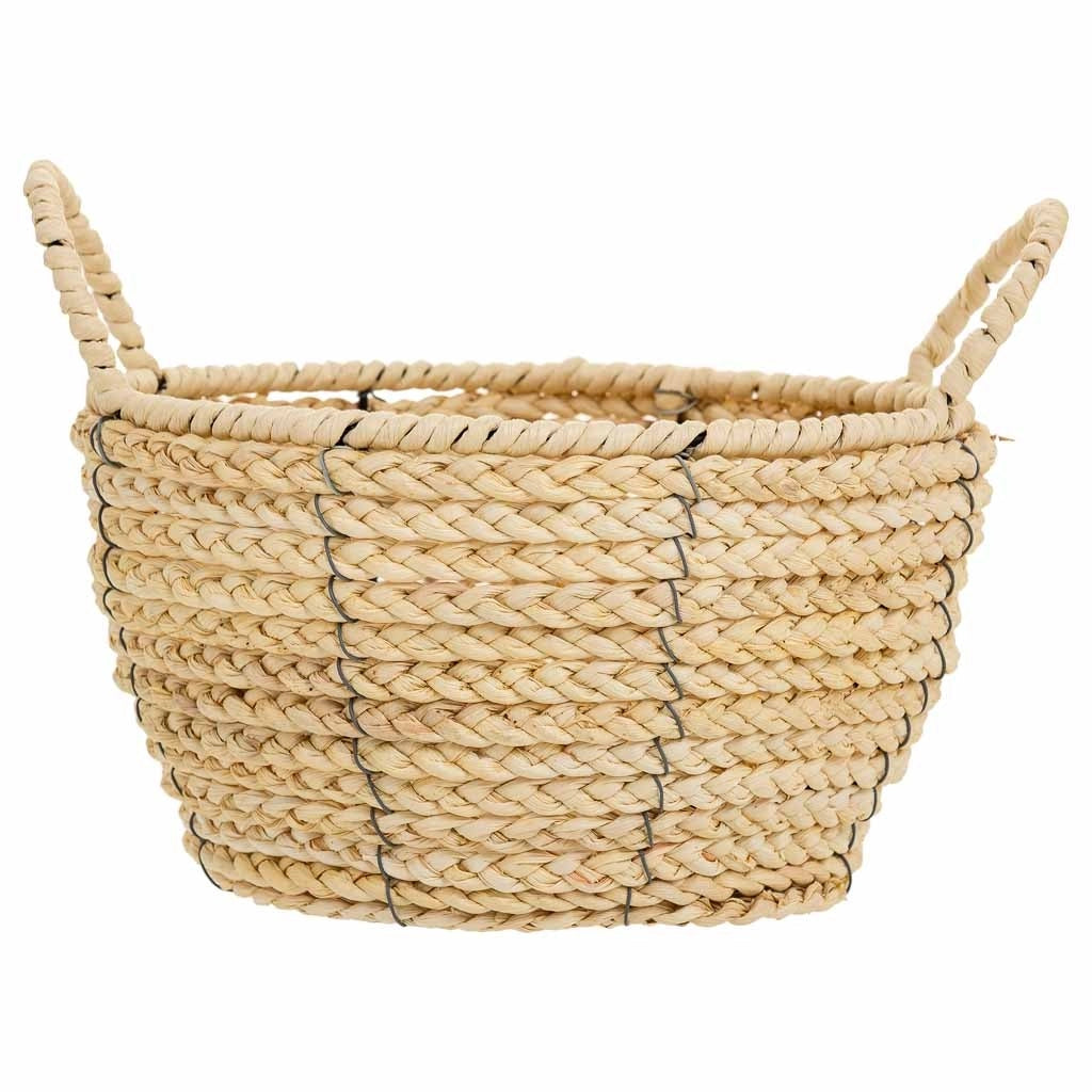 Cesto in fibra naturale e corda di carta marrone D27x15/20,5