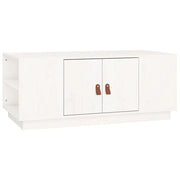 Tavolino da salotto | Tavolino da caff¨¨ | Tavolino da Soggiorno Bianco 100x50x41 cm Legno Massello di Pino
