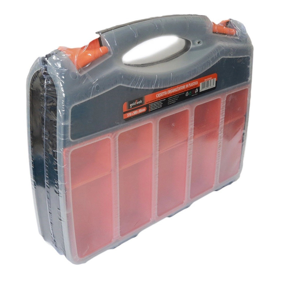 Trade Shop - Valigetta Cassetta Porta Attrezzi E Minuteria Organizer 37x30x8 Cm 31 Scomparti -