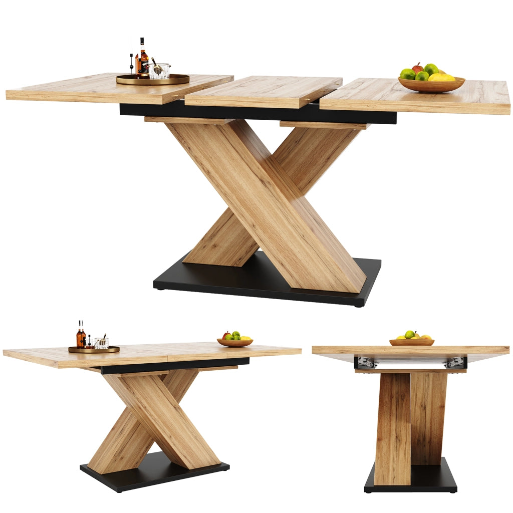 TAVOLO Allungabile 119-158,5x80x75 cm MDF Effetto Legno