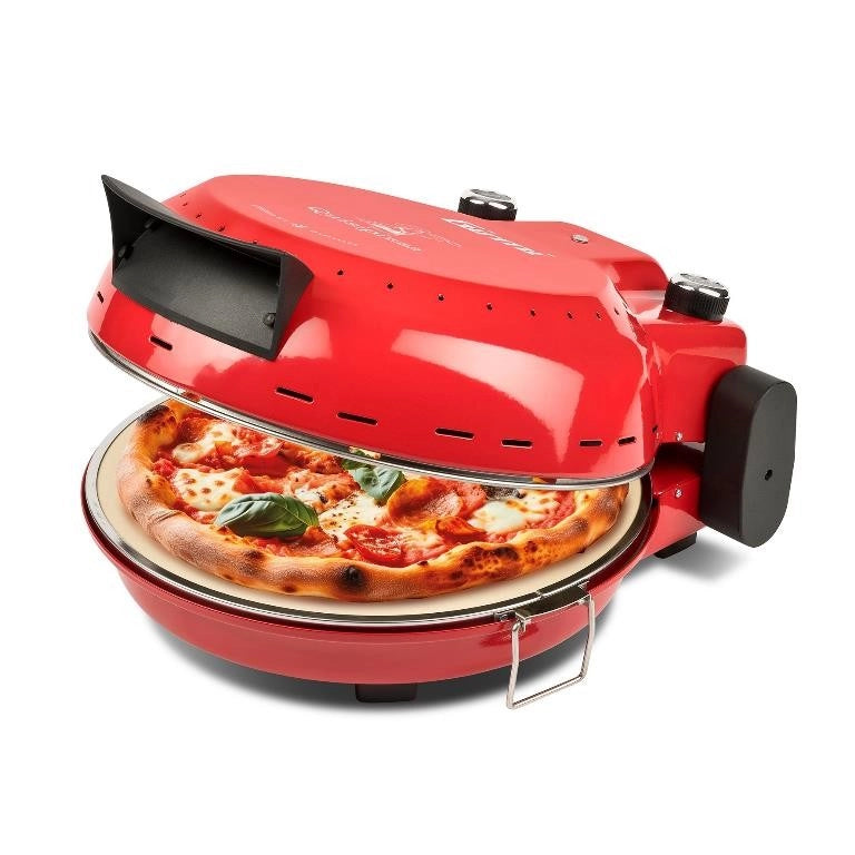 Forno Pizza Oven con Termostato e Timer Rosso FP5002 Girmi