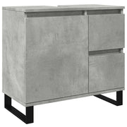 Armadietto da Bagno | Armadio da bagno Grigio Cemento 65x33x60cm in Truciolato