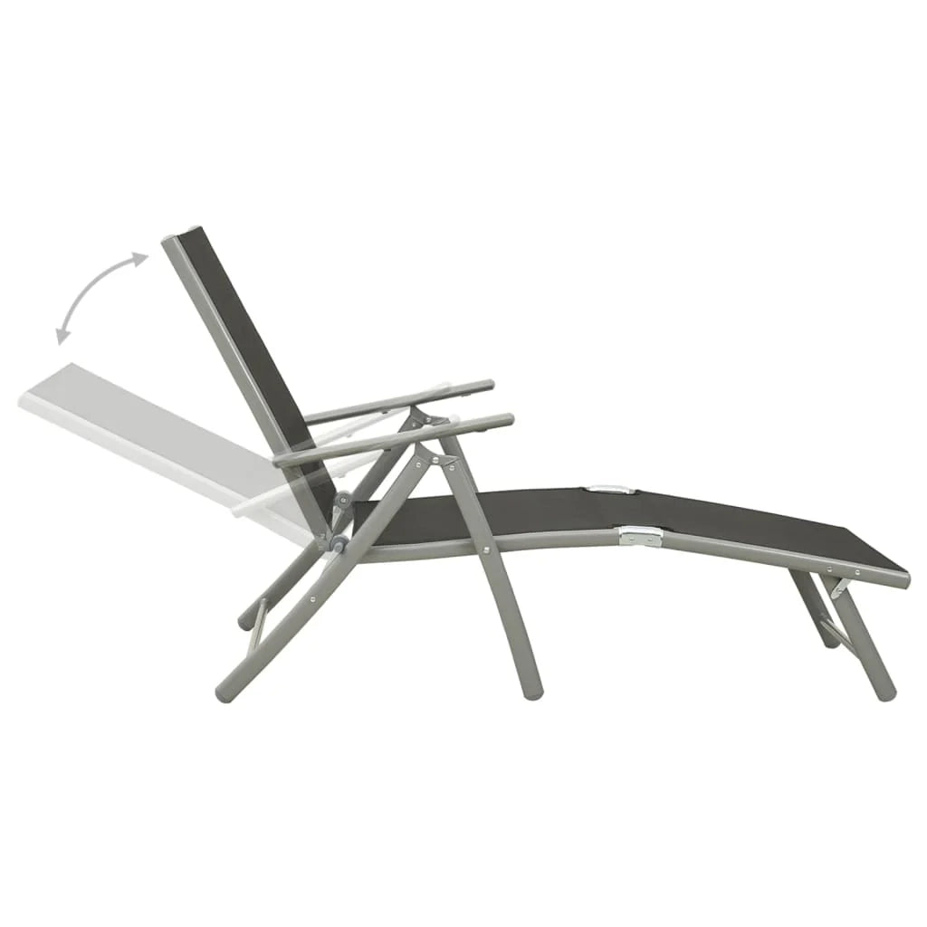 Set da pranzo da giardino per esterni 10 pezzi nero e argento 02_0013569