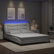 Giroletto con LED senza Materasso Hvar Bianco 160x200 cm