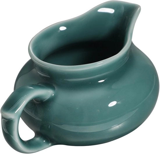 Sauskom con schenktuit liscio - Antiscivolo base - Ceramico - Capacità 180 ml - Dimensioni 12 x 9 x 6 cm - Adatto per ristoranti/casa - Salsa contatore