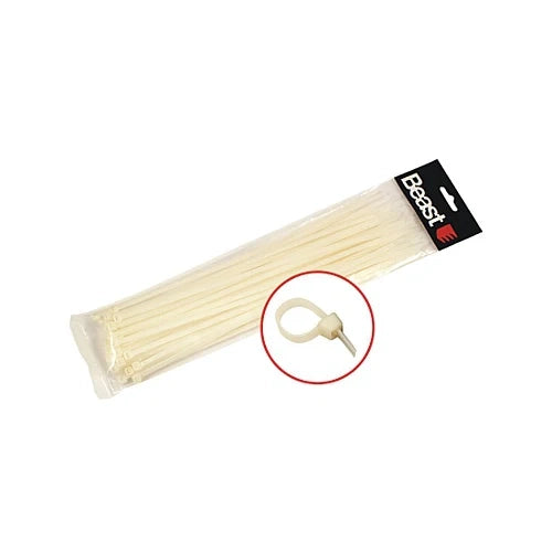 Fascette stringicavo in nylon di varie misure colore e quantità  Beast - 300 x 4.7 mm / bianco / 50