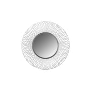 Specchio da parete Duke in ferro color argento