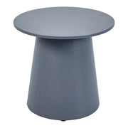 Tavolino da caffè consolle laterale rotondo 40 x 44 cm grigio blu 03_0010824