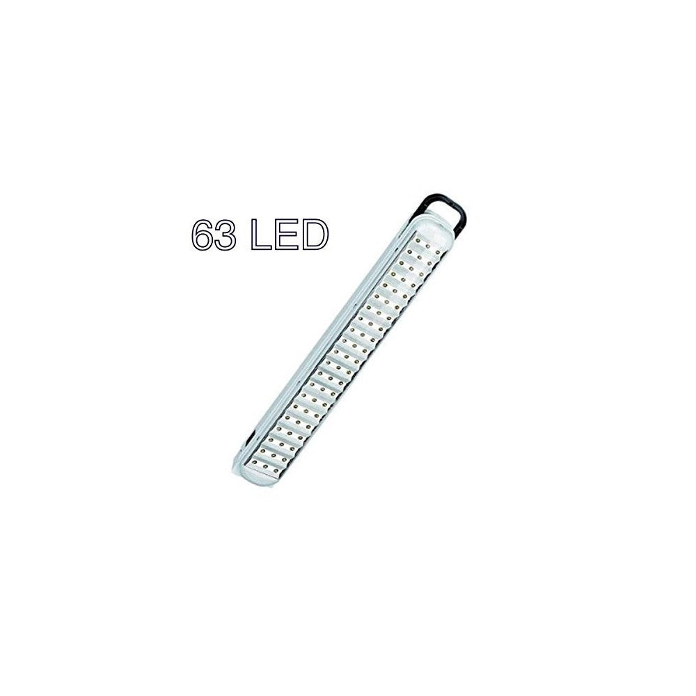 Trade Shop - Lampada Di Emergenza Ricaricabile Portatile 63 Led Emergenza Torcia Luce -