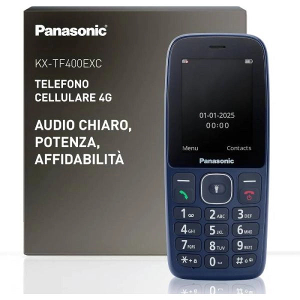 Telefono cellulare senior acustic 2,4mp3 reg 4g fotoc 0,3mp blu - KX-TF400EXC