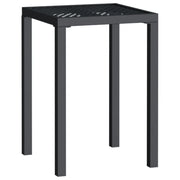 Tavolo da Giardino | Tavolino da esterno Antracite 50x50x72 cm Acciaio