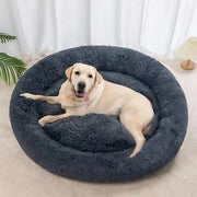 Letto per Cani in Materiale Rond e Soft per Piccoli, Medi e Grandi Cani, 80cm, Lavabile, con Fondino Antiscivolo