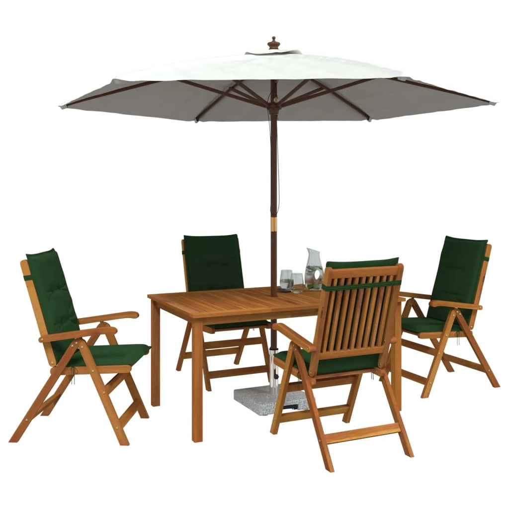Set da pranzo da giardino 5 pezzi Naturale 3434571