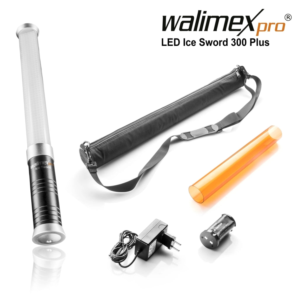 Ice Sword 300 Plus Tubo luminoso LED per illuminazione fotografica, Luce studio dimmerabile per foto video utilizzabile a mano o su un treppiedi, con telecomando