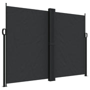 Tenda da Sole | Tenda parasole Laterale Retrattile Nera 180x1000 cm