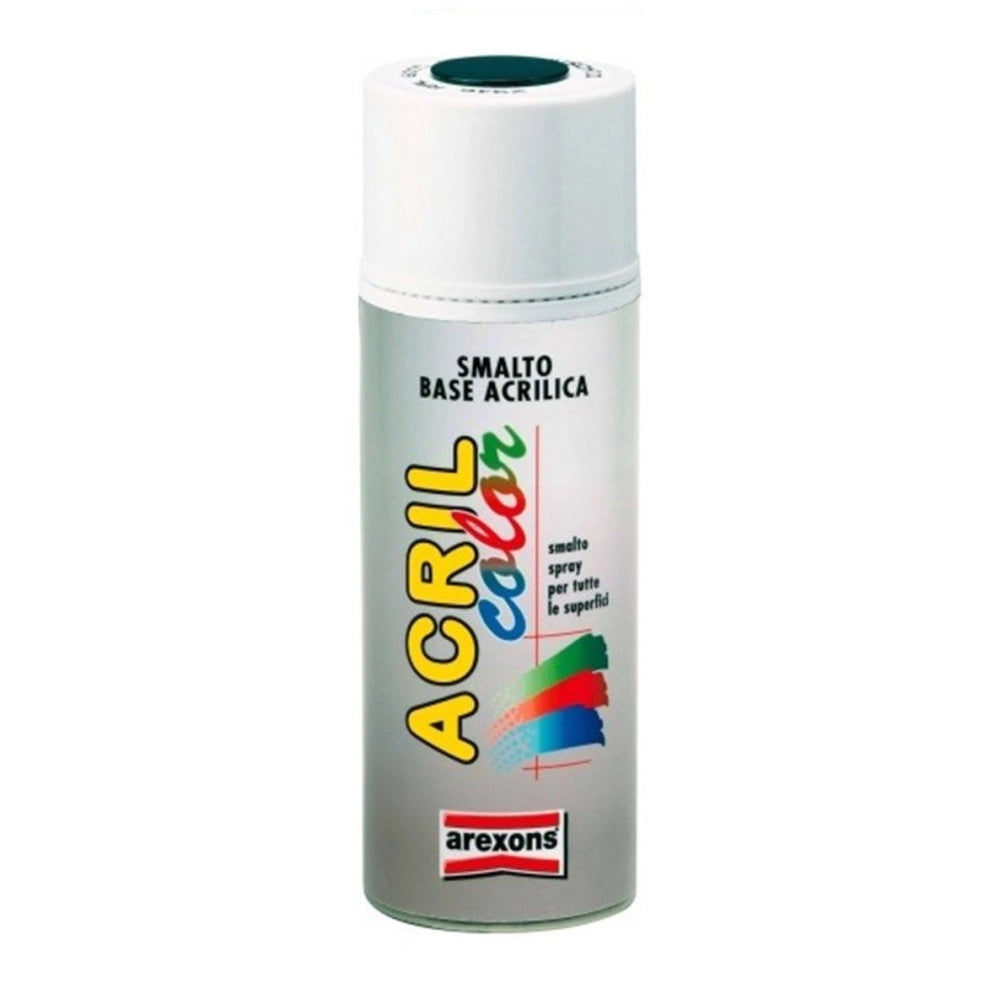 Trade Shop - Smalto Acrilico Per Tutte Le Superfici Acril Color Arexons 400ml Tutti I Colori - Nero