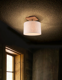 Plafoniera da Interno a Led in Metallo Nichel Anticato