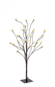 Albero di Natale artificiale marrone 600 microLED classico