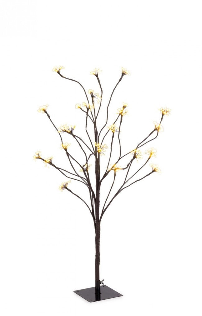 Albero di Natale artificiale marrone 600 microLED classico