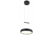 Lampada sospensione anello nero Ø20 LED 12W Reality