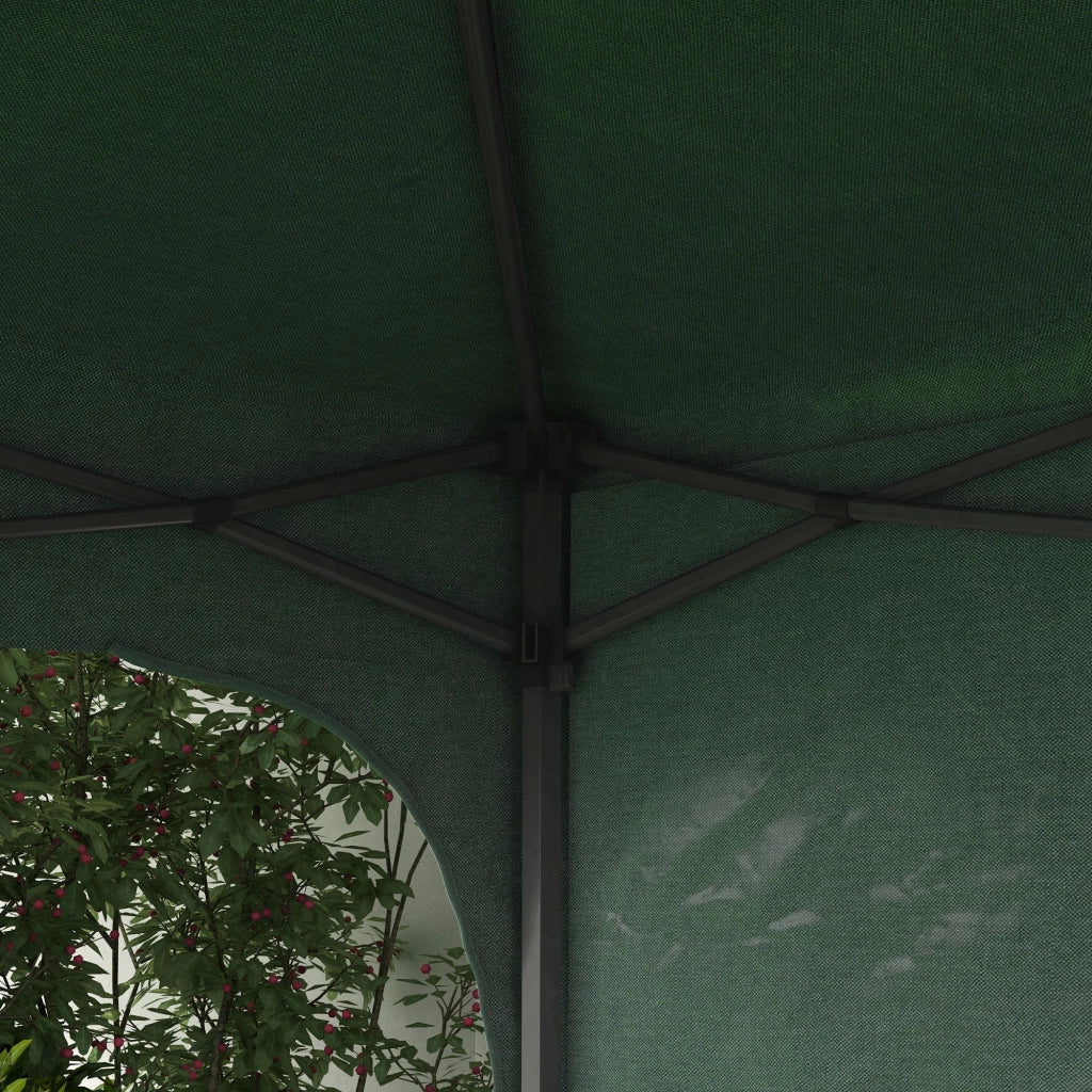 Gazebo da Giardino 3x3 m ¨C zephmum ¨C Verde, Impermeabile, 4 Sacchi Sabbia, Borsa Trasporto