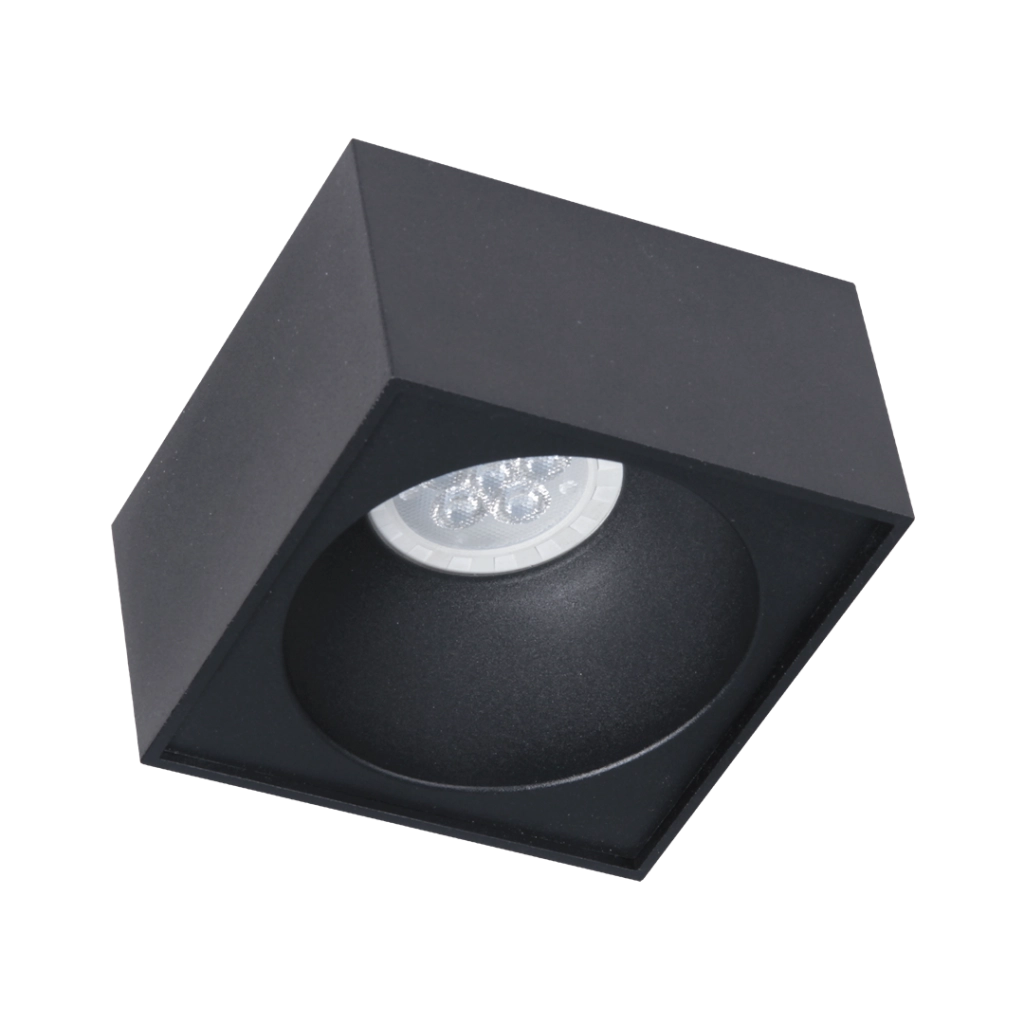 Faretto da incasso quadrato nero GU10 BALI Milagro ML0084
