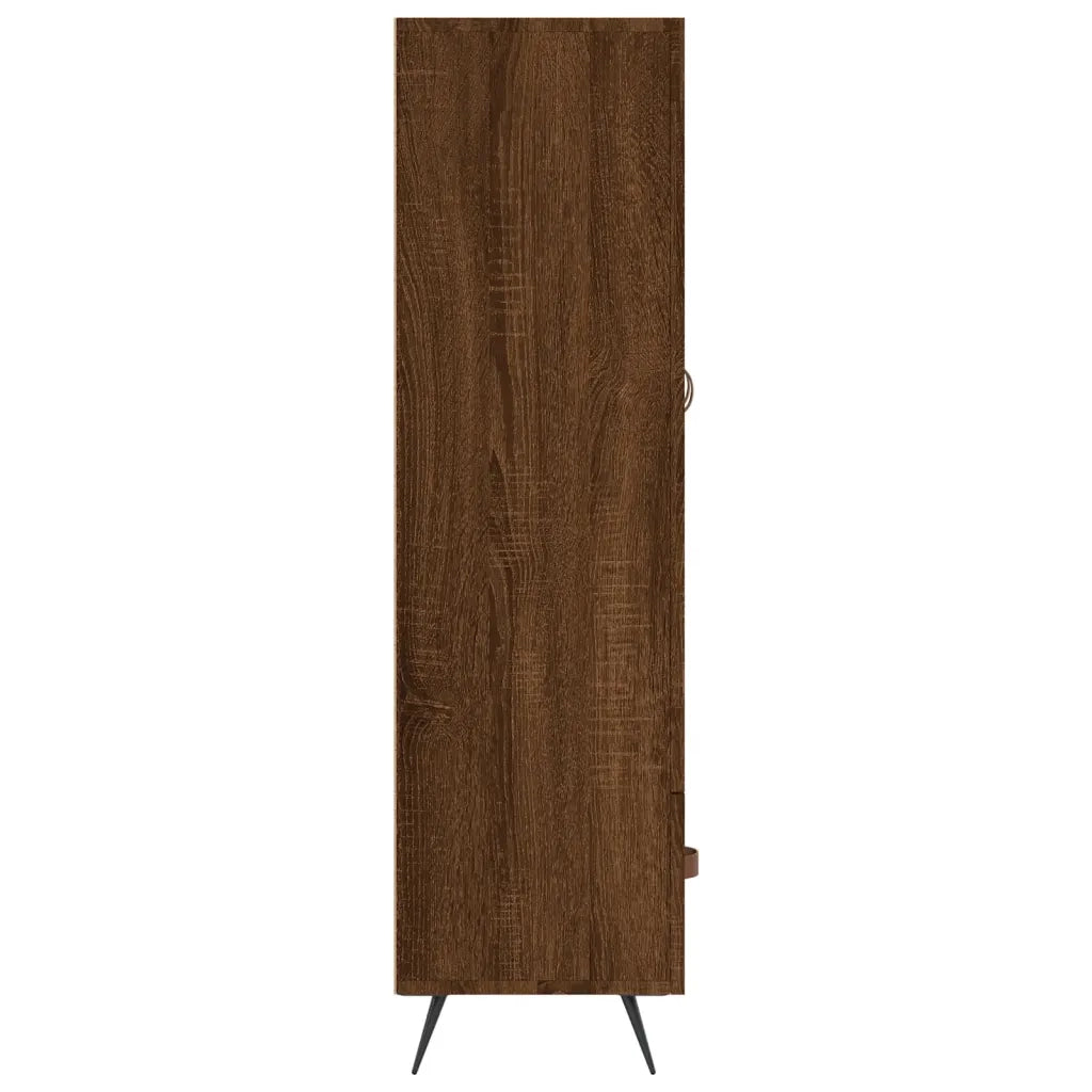 Credenza | Madia | Buffet da pranzo | Armadio da pranzo Rovere Marrone 69,5x31x115 cm in Legno Multistrato