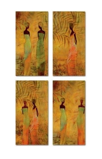 Quadro oleografico 17x34 africa star
