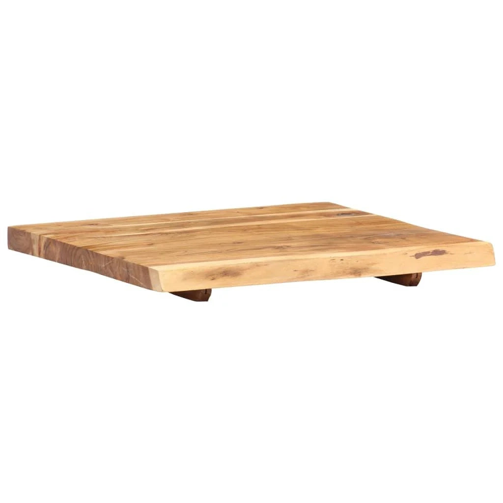 Piano lavabo per bagno mensola sospesa mensola per lavabo piano lavabo 58 x 55 cm acacia 02_0003425